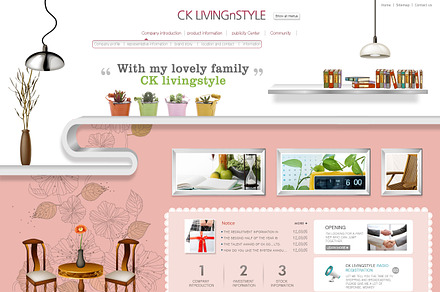 Living style web design, a Landing Page Template by iconnice