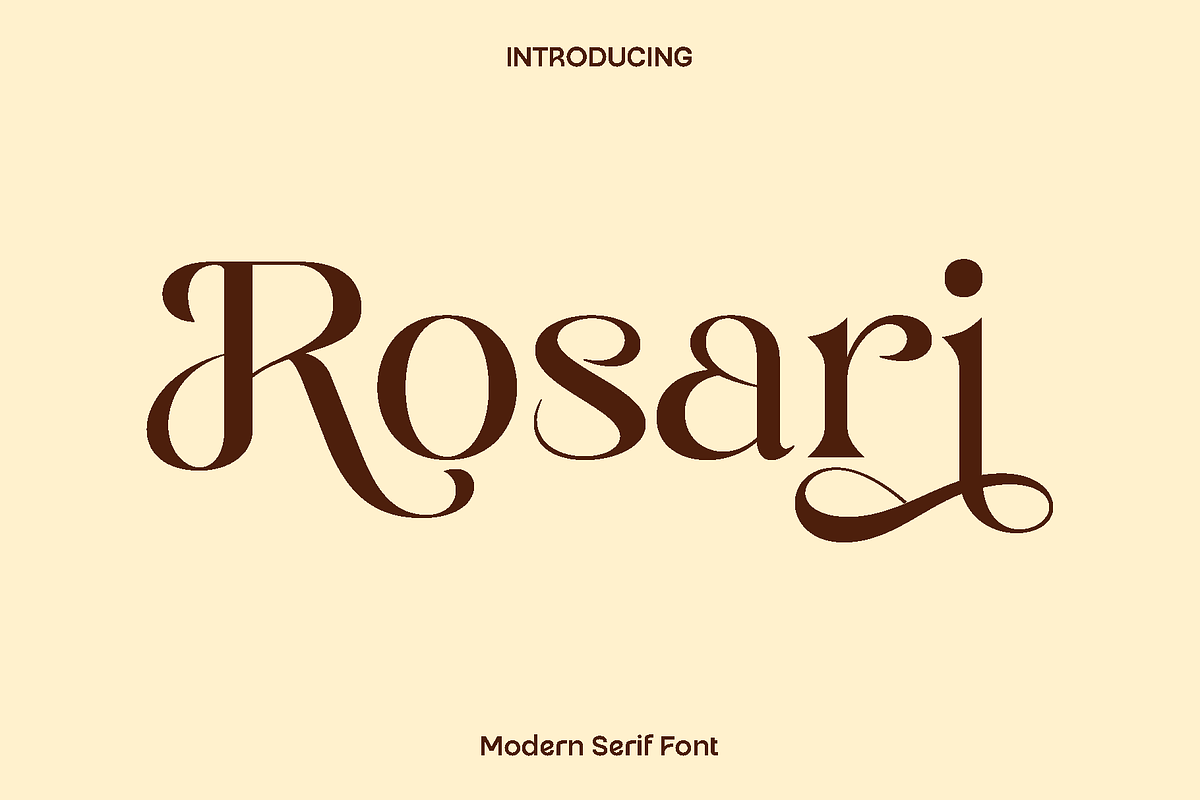 Rosari Serif Font, a Script Font by Luna Shop (Photo 12 of 12)