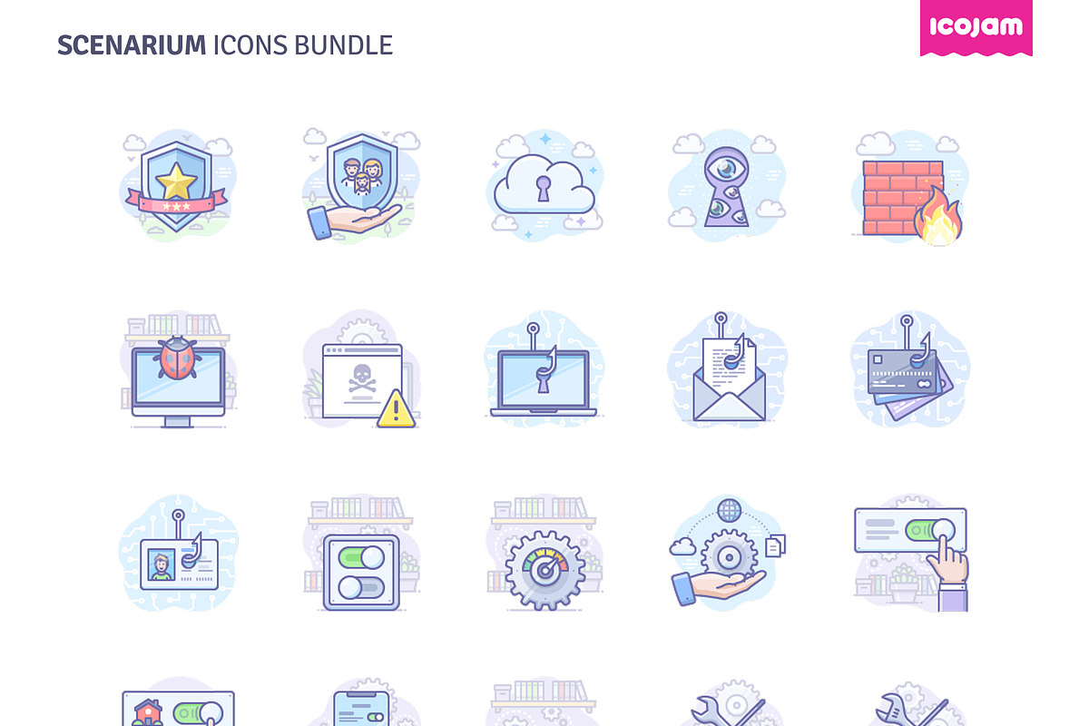 1000 Scenarium icons, an Icon by Icojam store (Photo 13 of 13)