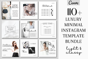 Lux Light Minimal Instagram Template
