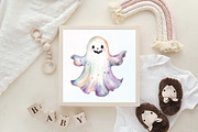 Halloween Iridescent Cute Ghost PNG, an Illustration by CraftArtStudio (Thumbnail 6 of 6)