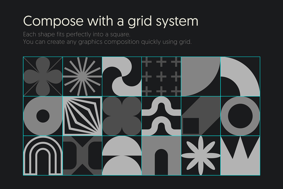 Geometrica Vol.1 – Vector Shape Kit, an Object Graphic by Léo Alexandre (Photo 7 of 16)