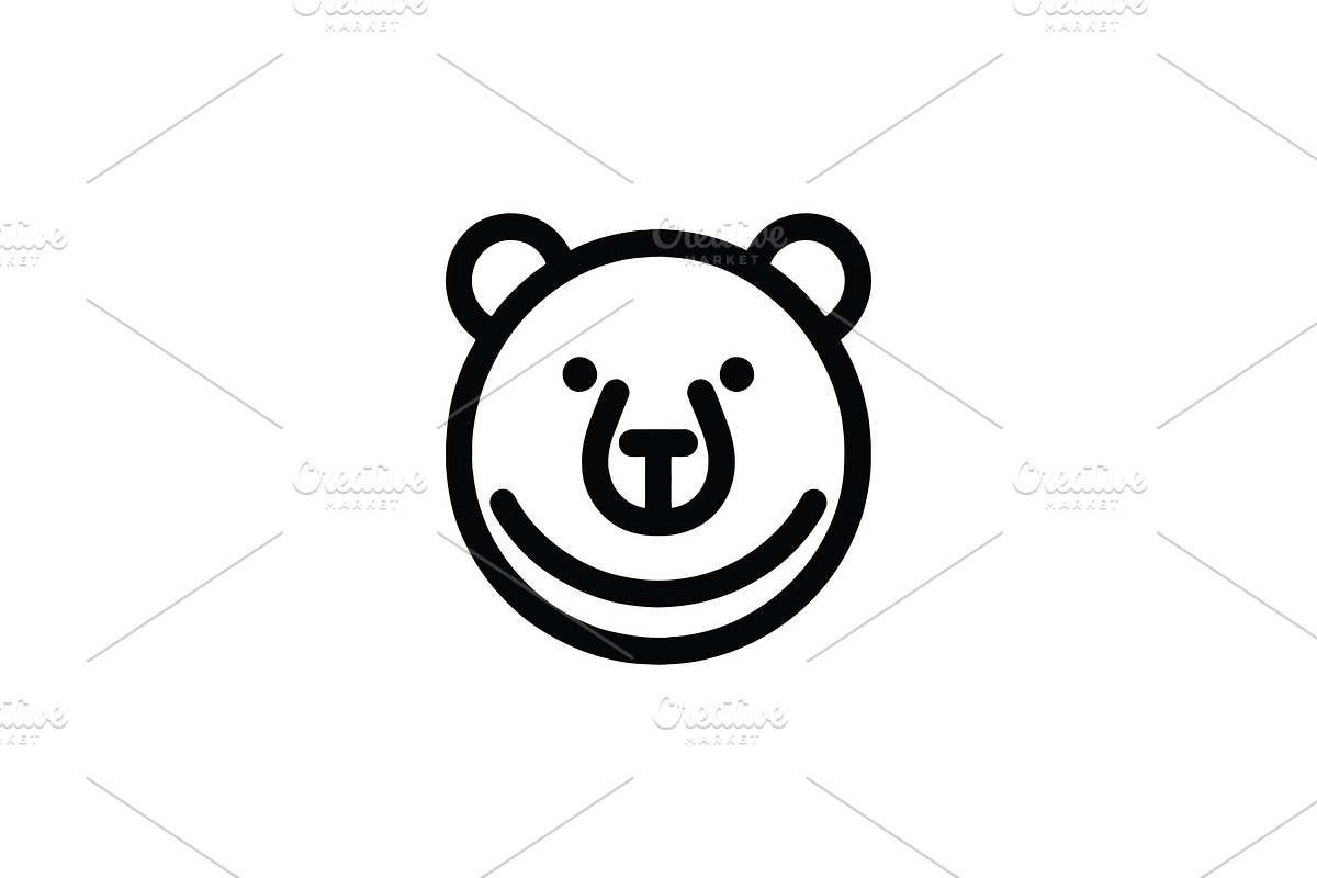 Bear Minimalist Vector Logo Design, a Branding & Logo Template by Vectorium Studio (Photo 1 of 2)