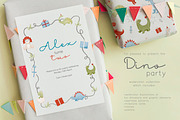 Dino party. Watercolor collection, an Animal Illustration by AfonshinaArt (Thumbnail 2 of 13)
