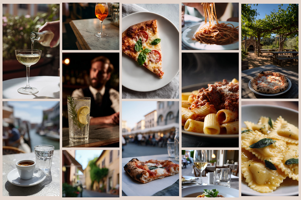 Italian Food Photography Set, a Food & Drink Photo by AI Petr Creative Agency (Photo 5 of 7)