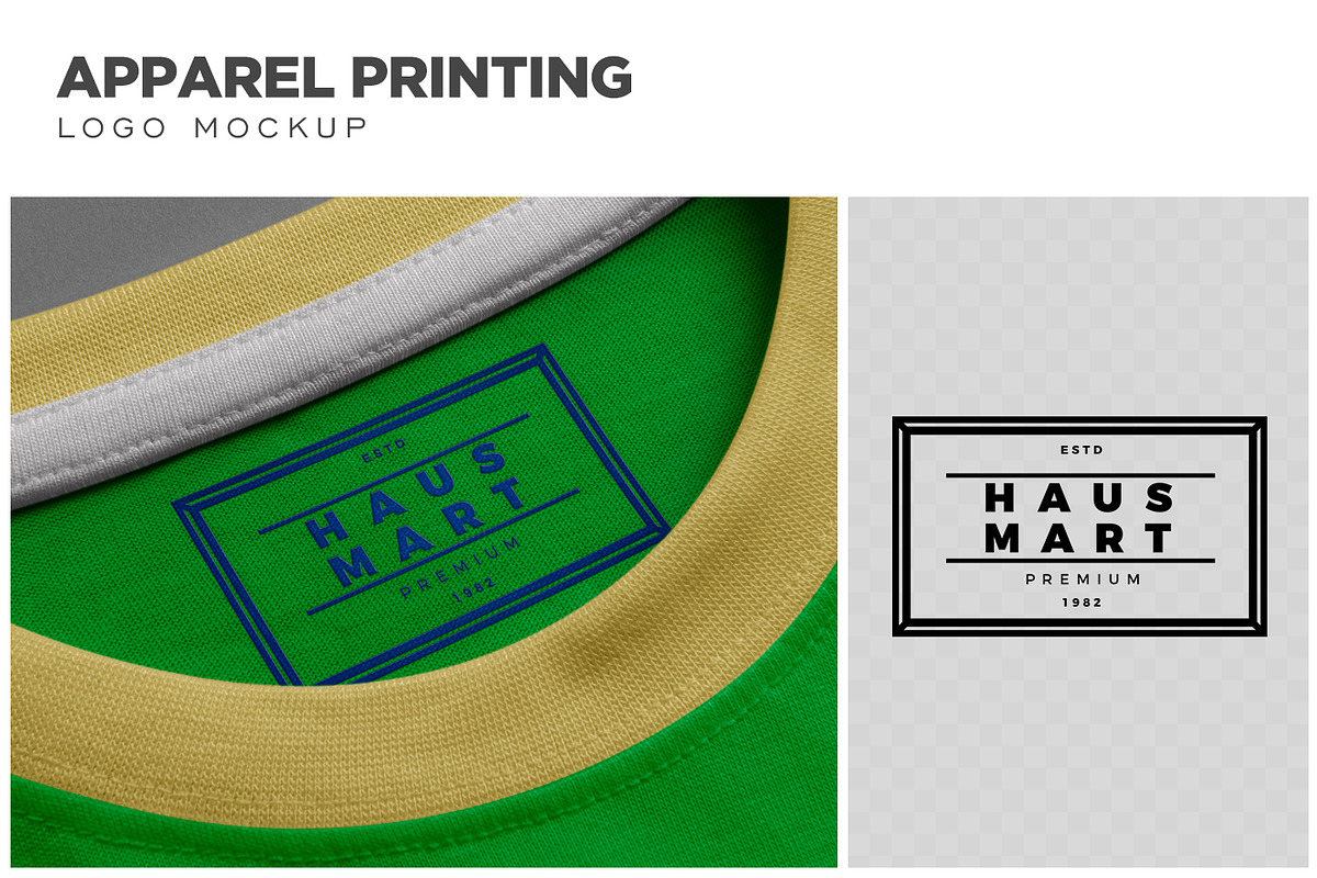 Apparel Inside Label Logo Mockup, a Shirt Mockup by ZippyPixels (Photo 2 of 4)