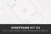 Wireframe Kit v2, a Templates & Theme by UI8 (Thumbnail 1 of 2)