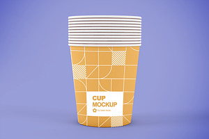 Small Paper Cup Mockup