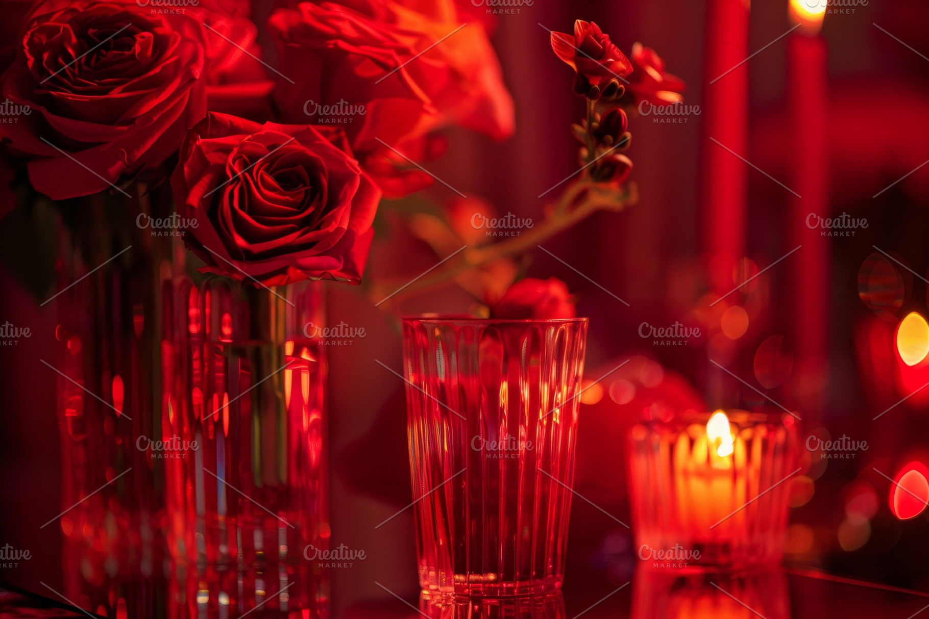 A table covered with vases filled wi, a Photo by Iftikhar Alam