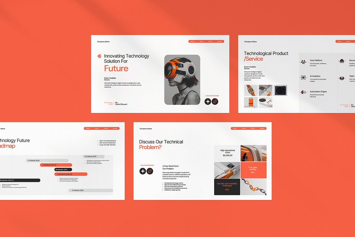Future With Technology Presentation, a Presentation Template by evgenystudio (Photo 3 of 10)