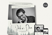 Funeral Program Template Set I Canva, an Invitation Template by The Social Stuff (Thumbnail 2 of 10)