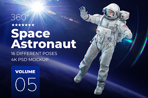 3D Mockup Space Astronaut 05