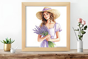 Wild Lavender Watercolor Clipart Set, an Illustration by DreamCafeArt (Thumbnail 6 of 8)