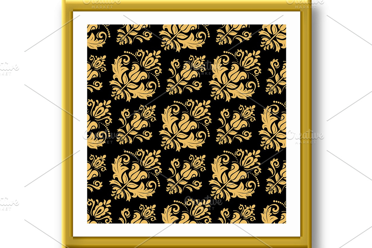 Seamless Oriental Vector Background, a Decorative Illustration by FineArtStudio (Photo 2 of 3)
