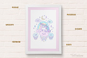 Marshmallow Unicorns Collection, an Illustration by TaniCreatures (Thumbnail 6 of 7)