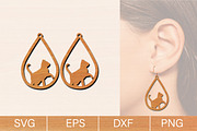 Cat Earrings Laser Cut SVG Bundle, an Object Graphic by jannatulpakhi (Thumbnail 7 of 13)
