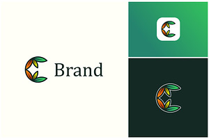 Letter C Leaf Nature Logo, a Branding & Logo Template by ika trisiana