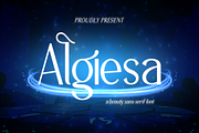 Algiesa, a Sans Serif Font by Rishsketch (Thumbnail 1 of 11)
