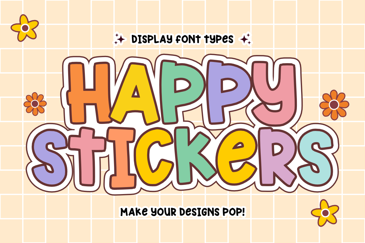 Super Spring - Retro Display Font, a Handwritten Font by KiddoGlyphs Studio (Photo 3 of 5)