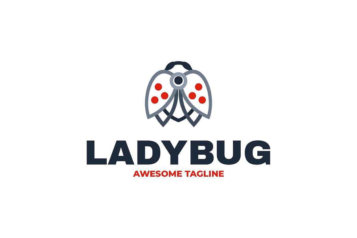 Laadybug Line Art Logo, a Branding & Logo Template by Artnivora.Std