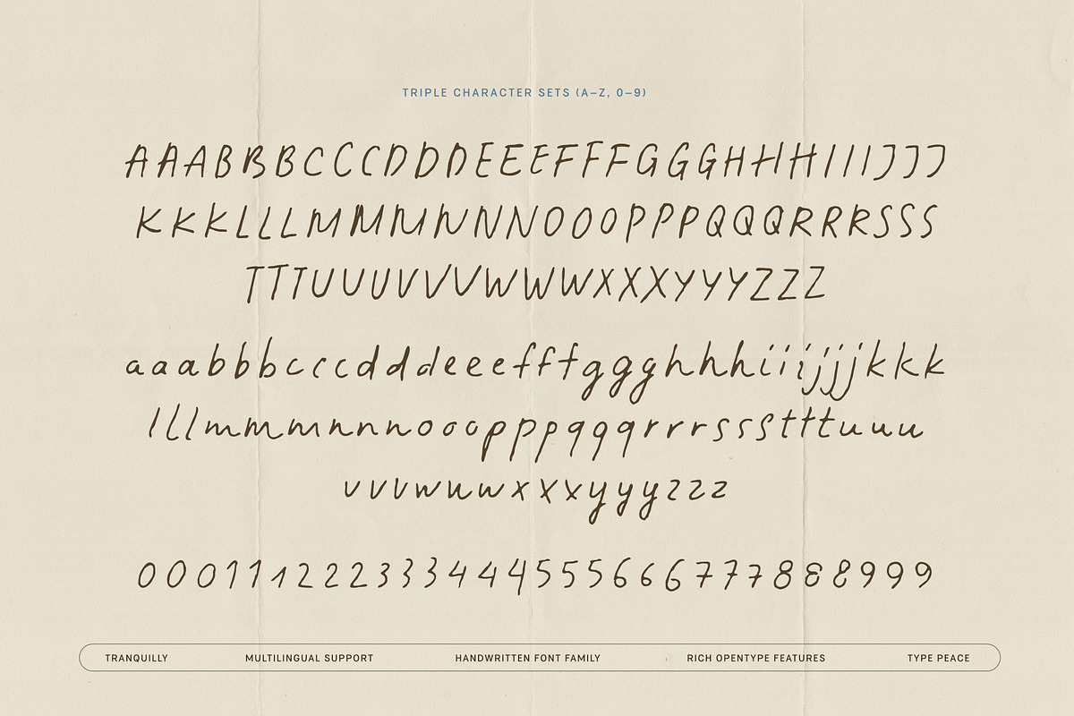 Tranquilly | Handwritten Font, a Handwritten Font by type peace (Photo 17 of 19)