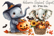 Halloween Elephant PNG Clipart, an Animal Illustration by SVGArt (Thumbnail 1 of 5)