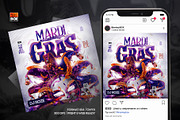 Flyer Mardi Gras Template, a Flyer Template by MonkeyBOX (Thumbnail 2 of 3)