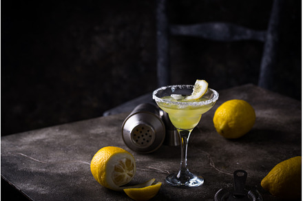 Lemon citrus Margarita or Martini, a Food & Drink Photo by Yulia Furman