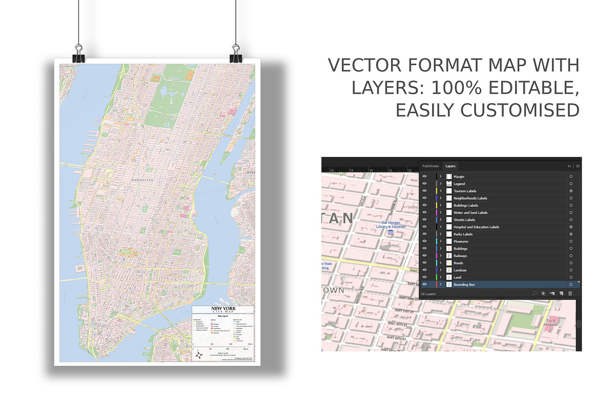 New York Street Map - City Map, an Education Illustration by Cartorical (Photo 2 of 4)