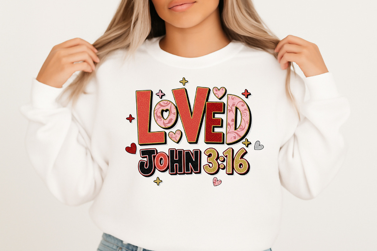 Loved John 316 Png, Bible Valentine, an Illustration by Designking (Photo 2 of 6)