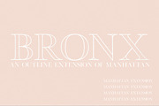 Bronx | An Extension for Manhattan, a Serif Font by Jen Wagner Co (Thumbnail 1 of 5)