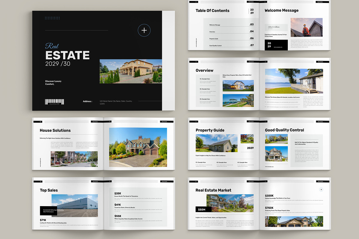 Real Estate Landscape Template, a Brochure Template by Pixelpick (Photo 1 of 10)