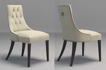 Baker Ritz Dining Chair, a Furniture 3D Model by WidhiMuttaqien