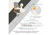 Watercolor Halloween Goose Clipart, an Illustration by CharmClipart (Thumbnail 2 of 10)