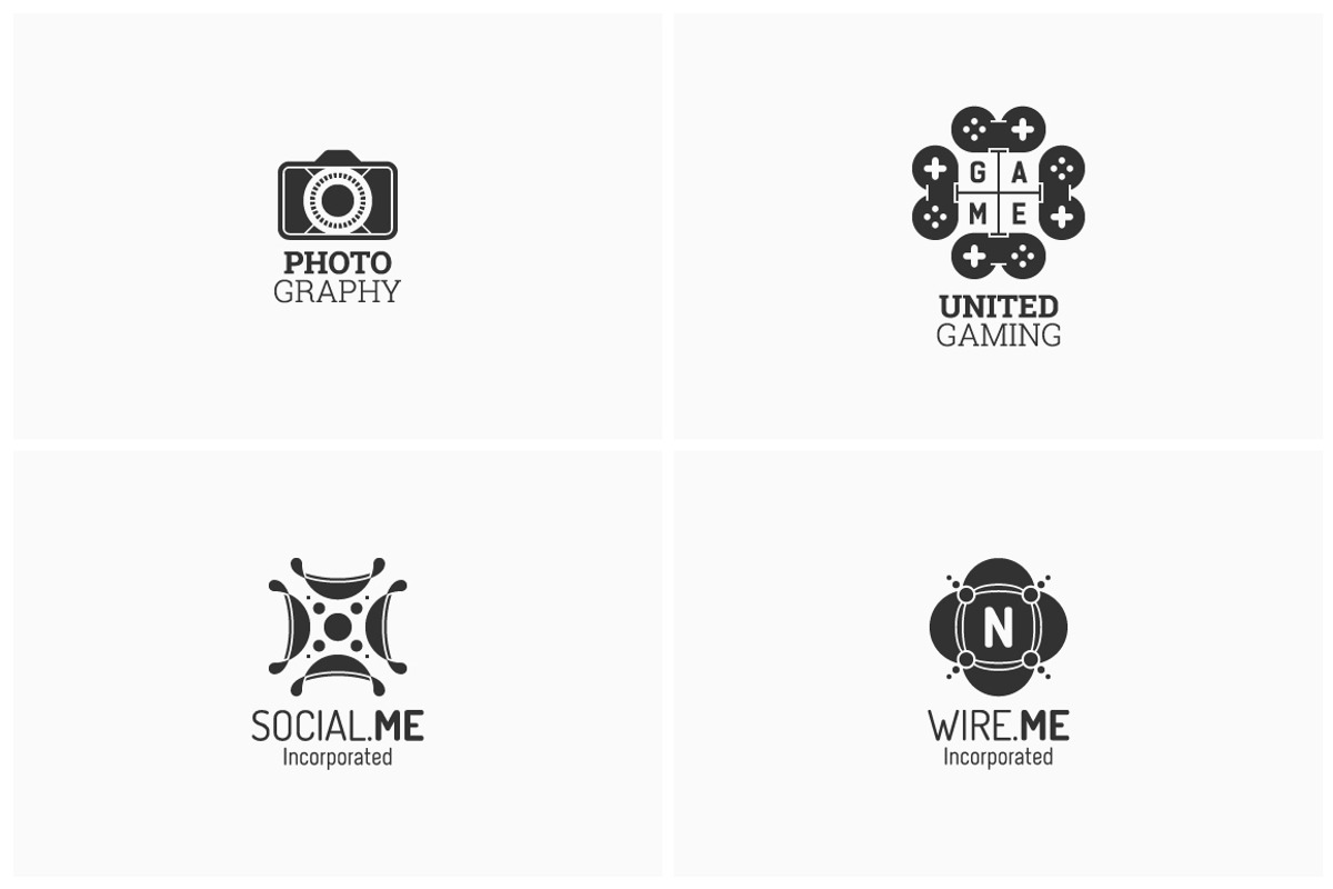 4 Advanced Logo Templates Bundle 4, a Branding & Logo Template by MAOV (Photo 3 of 9)