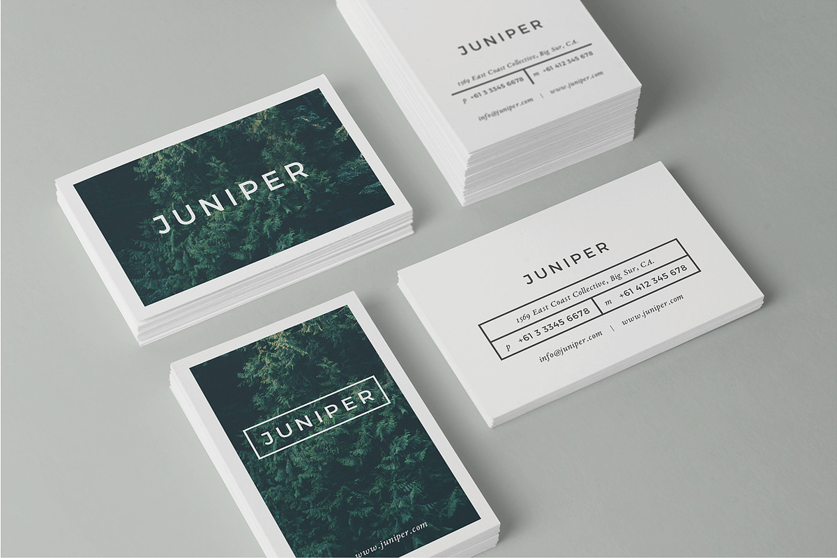 J U N I P E R Business Card Template, a Business Card Template by 46&2 Collective (Photo 9 of 9)