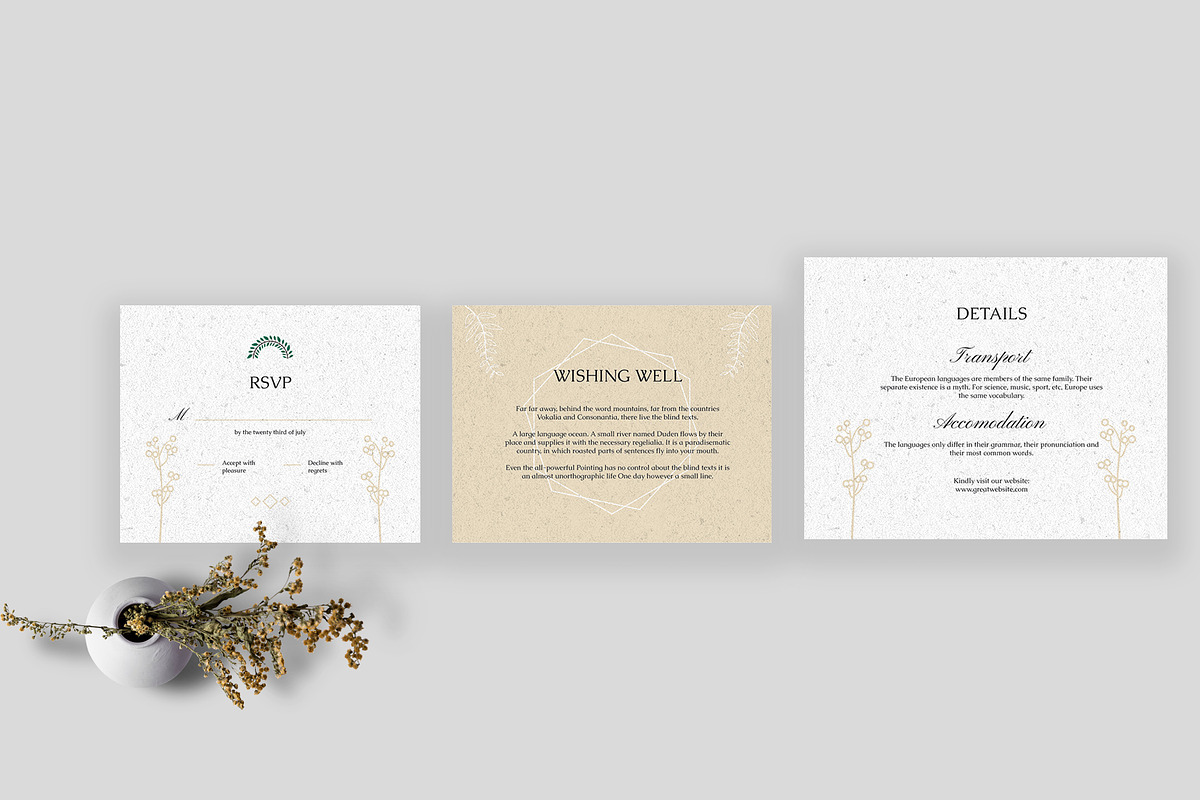 Wedding Invitation Suite Template, a Templates & Theme by Neermana (Photo 3 of 4)
