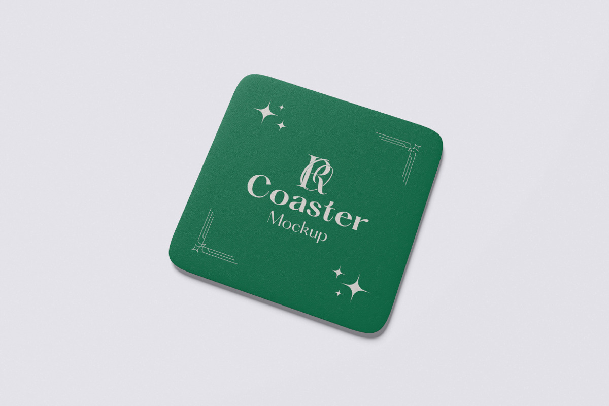 COASTER MOCKUP, an Advertising Mockup by xavier_studio (Photo 2 of 5)