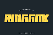Ringgok - Font, a Sans Serif Font by artchiles_design (Thumbnail 1 of 5)