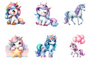 Unicorn Clipart, an Illustration by CreationArt (Thumbnail 2 of 6)