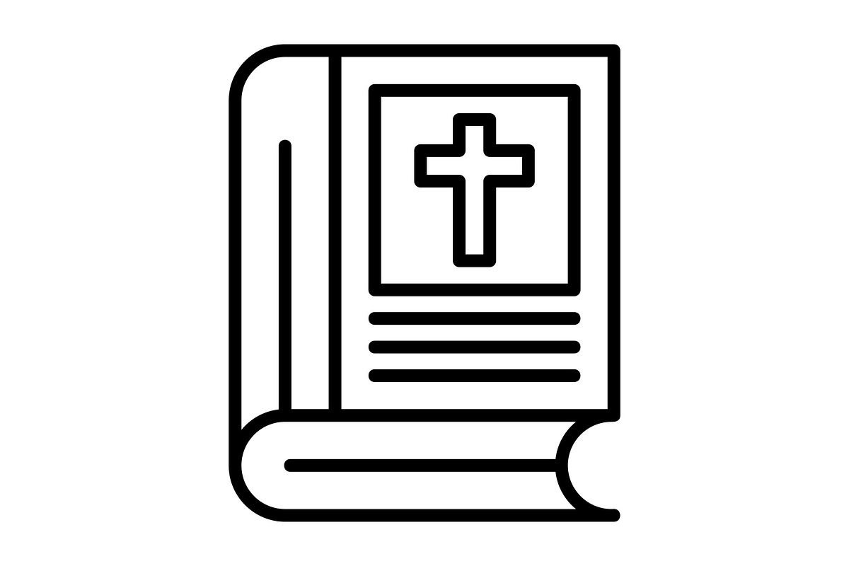 Bible Line Icon, an Icon by Pexelpy