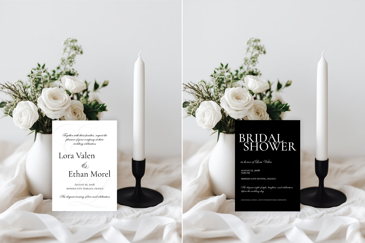 Wedding 5x7 Invitation Mockup, a Product Mockup by Serenefeeling (Photo 2 of 6)
