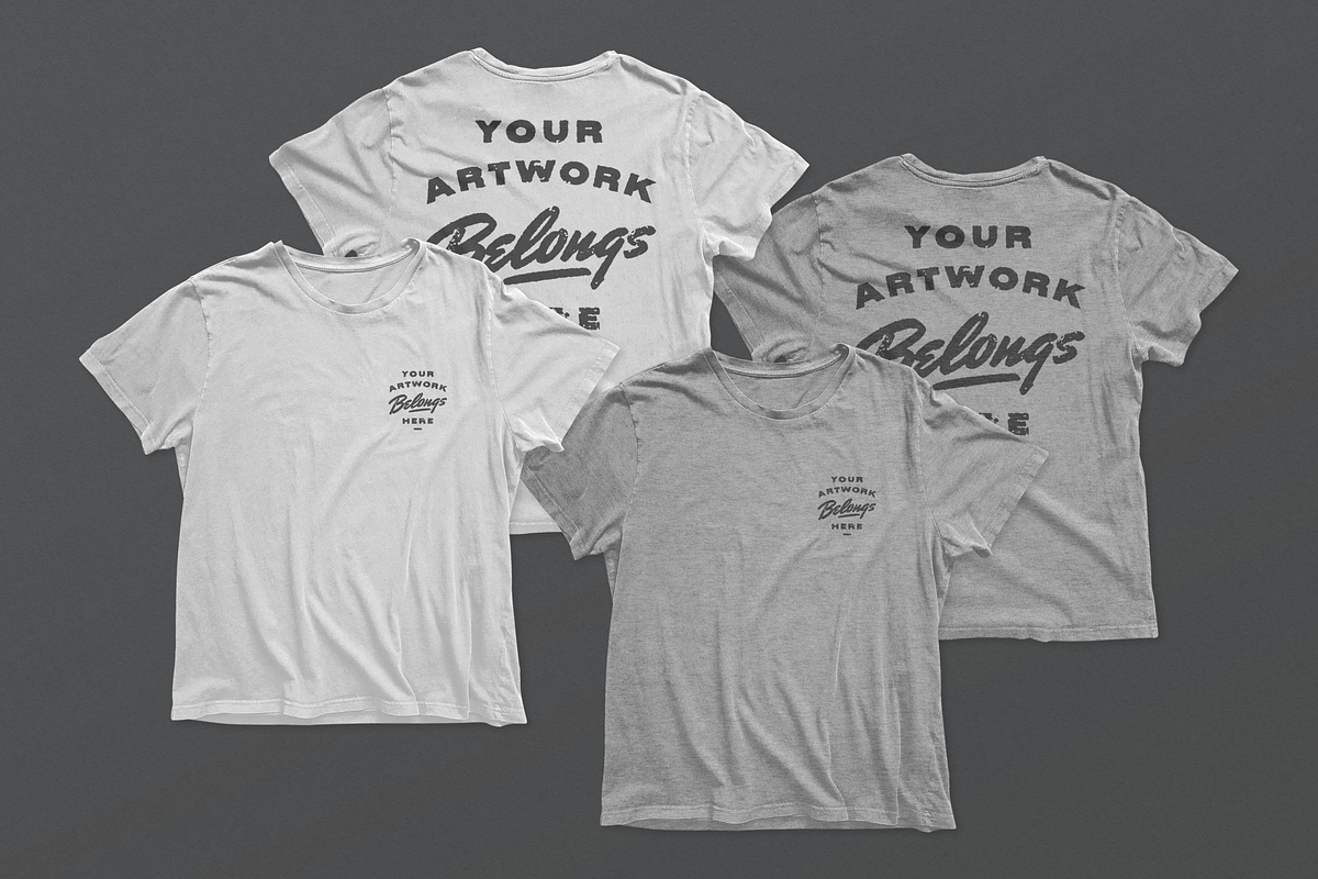 2-in-1 T-Shirt Mockup, a Merchandise Mockup by Clint English (Photo 1 of 5)
