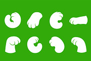 Cartoon Hand Silhouette Pack, an Object Graphic by Artonix (Thumbnail 2 of 3)