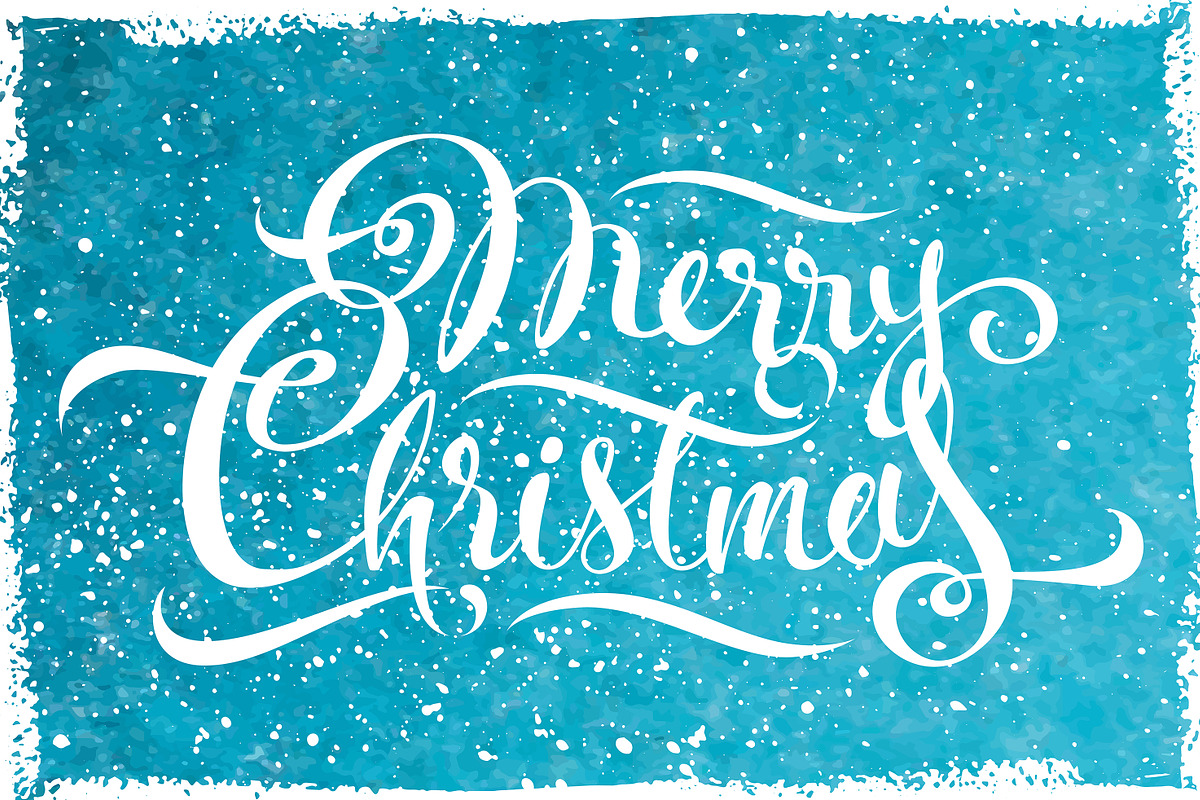 Merry Christmas Calligraphy, a Decorative Illustration by Margo Miller (Photo 21 of 24)