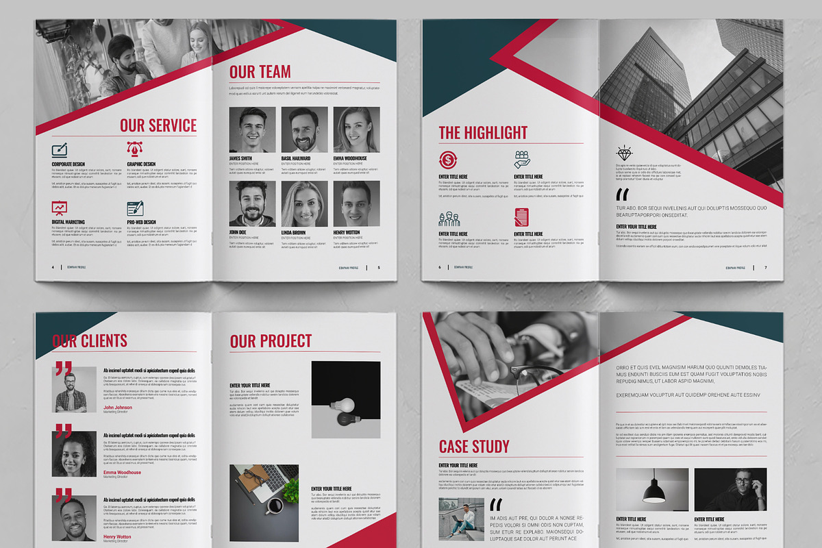 Company Profile, a Brochure Template by ContestDesign (Photo 3 of 3)