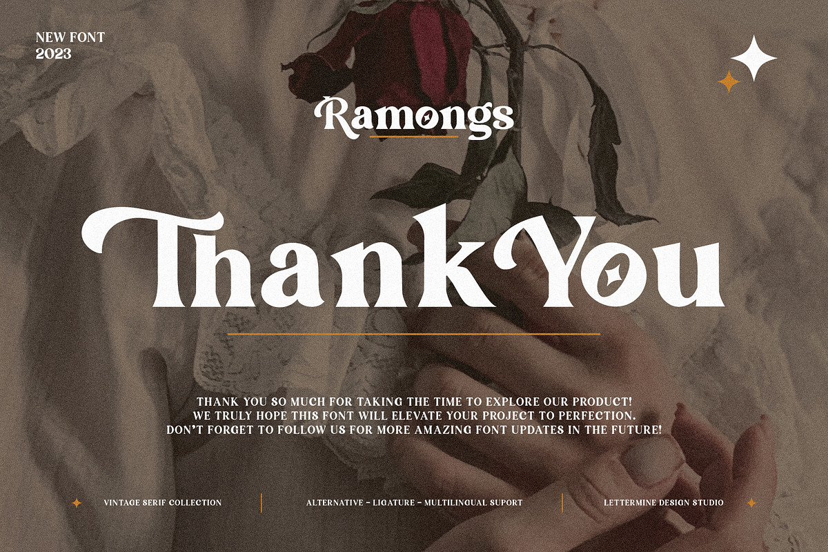 Ramongs - Vintage Serif Font, a Serif Font by Lettermine (Photo 10 of 10)
