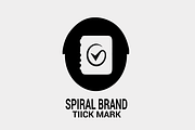 Spiral Tick Mark Logo (Four in One), a Branding & Logo Template by erikadesign (Thumbnail 3 of 5)