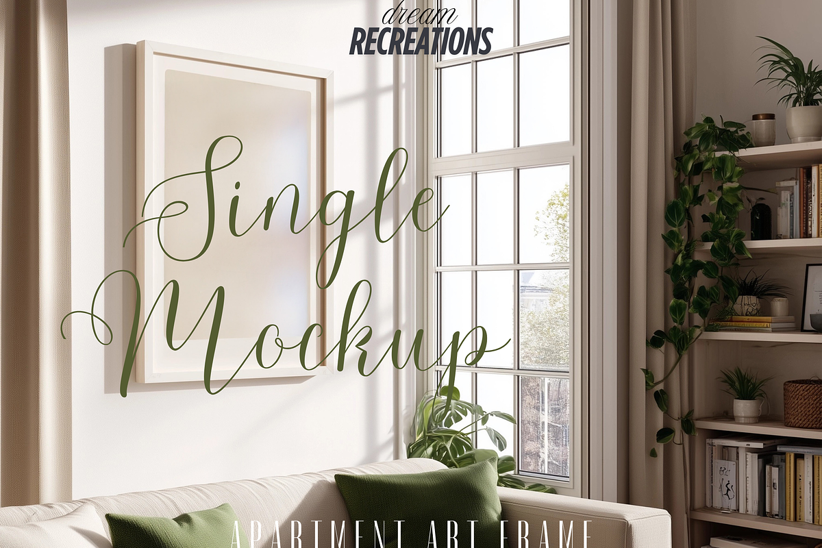 SIDE FRAME Mockup | Vertical Single, a Mockup by DreamRecreations (Photo 1 of 4)