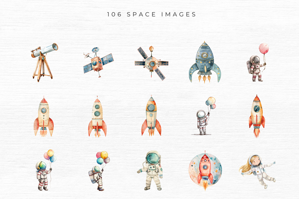 Space Clipart, 106 PNGs, an Object Graphic by EllyandLima (Photo 7 of 9)